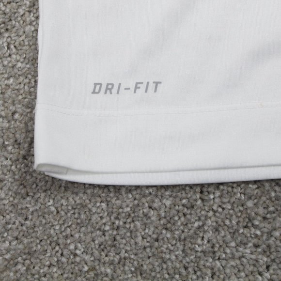 Nike Villanova Polo Shirt Mens 2XL White Villanova Dri-Fit Short Sleeve Pullover - Picture 3 of 10